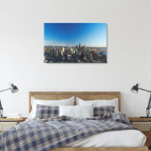 Uitzicht van de skyline van de stad Seattle Canvas Afdruk (Insitu (Slaapkamer))