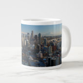 Uitzicht van de skyline van de stad Seattle Grote Koffiekop (Voorkant rechts)