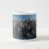 Uitzicht van de skyline van de stad Seattle Grote Koffiekop (Voorkant)