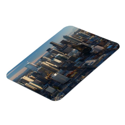 Uitzicht van de skyline van de stad Seattle Magneet (Linkerzijde)