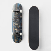 Uitzicht van de skyline van de stad Seattle Persoonlijk Skateboard (Voorkant)