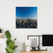 Uitzicht van de skyline van de stad Seattle Poster (Thuiskantoor)