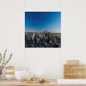 Uitzicht van de skyline van de stad Seattle Poster (Keuken)