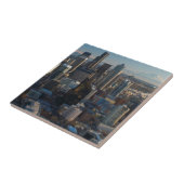 Uitzicht van de skyline van de stad Seattle Tegeltje (Zijkant)
