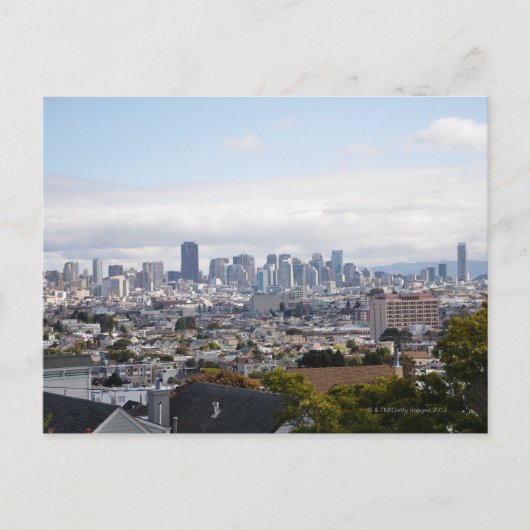 Uitzicht van de skyline van San Francisco Briefkaart (Voorkant)