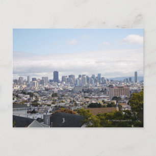 Uitzicht van de skyline van San Francisco Briefkaart
