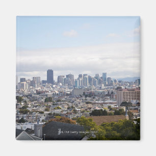 Uitzicht van de skyline van San Francisco Magneet