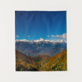 Uitzicht van de sluipende herfst op de berg Trigla Wandkleed (Voorkant)