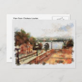 Uitzicht van de sluizen Ottawa uit Chateau Laurier Briefkaart (Voorkant / Achterkant)