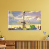 Uitzicht van de Social Science and Sky Ride Canvas Afdruk (Insitu (Woonkamer))