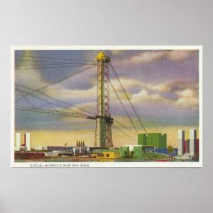 Uitzicht van de Social Science and Sky Ride Poster