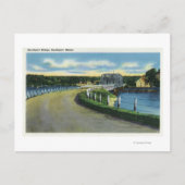 Uitzicht van de Southport-brug Briefkaart (Voorkant)