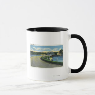 Uitzicht van de Southport-brug Mok