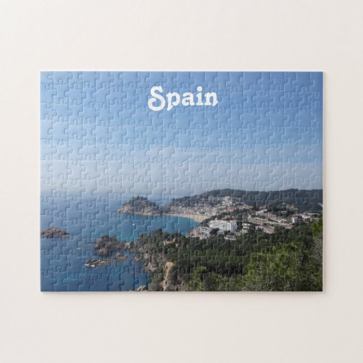 Uitzicht van de Spaanse kust Legpuzzel (Horizontaal)