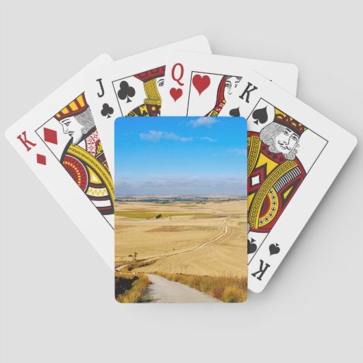 Uitzicht van de Spaanse meseta's Pokerkaarten (Achterkant)