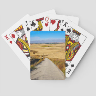 Uitzicht van de Spaanse meseta's Pokerkaarten