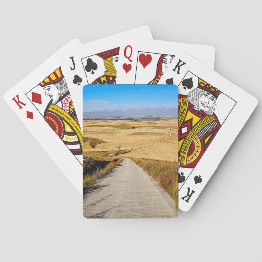 Uitzicht van de Spaanse meseta's Pokerkaarten (Achterkant)