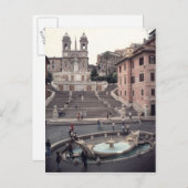 Uitzicht van de Spaanse Stappen of Scalinata Briefkaart (Voorkant / Achterkant)