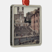 Uitzicht van de Spaanse Stappen of Scalinata Metalen Ornament (Rechts)