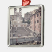 Uitzicht van de Spaanse Stappen of Scalinata Metalen Ornament (Links)