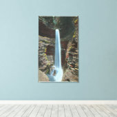 Uitzicht van de spectaculaire Cavern Cascade Canvas Afdruk (Insitu (Houten vloer))