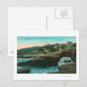 Uitzicht van de Sphinx Head CaveLa Jolla, CA Briefkaart (Voorkant / Achterkant)