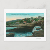 Uitzicht van de Sphinx Head CaveLa Jolla, CA Briefkaart (Voorkant)