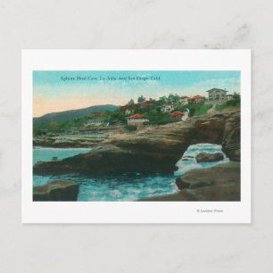 Uitzicht van de Sphinx Head CaveLa Jolla, CA Briefkaart