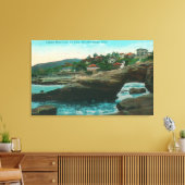 Uitzicht van de Sphinx Head CaveLa Jolla, CA Canvas Afdruk (Insitu (Woonkamer))