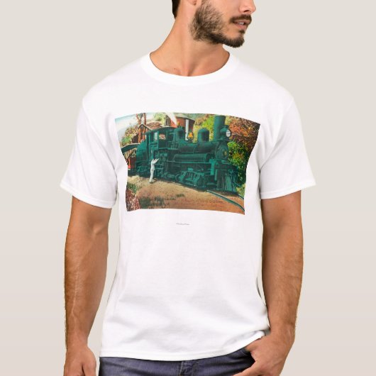 Uitzicht van de spoorlijn Mt. Tamalpais T-shirt (Voorkant)