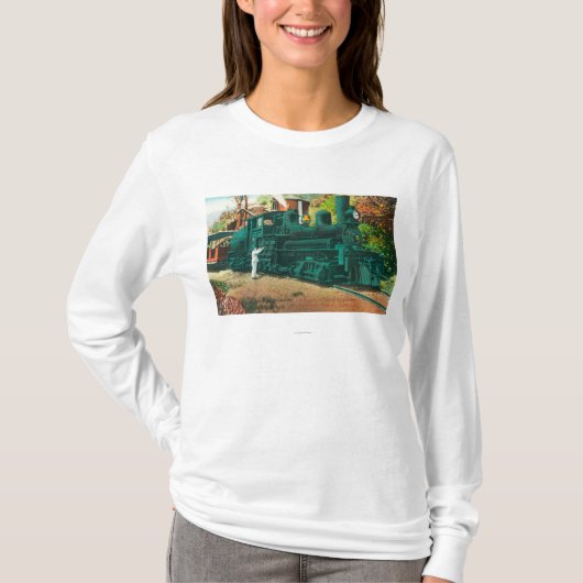 Uitzicht van de spoorlijn Mt. Tamalpais T-shirt (Voorkant)