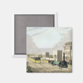Uitzicht van de spoorweg Manchester en Liverpool, Magneet (Voorkant / Achterkant)