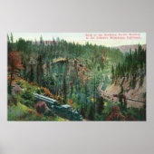 Uitzicht van de spoorweg poster (Voorkant)