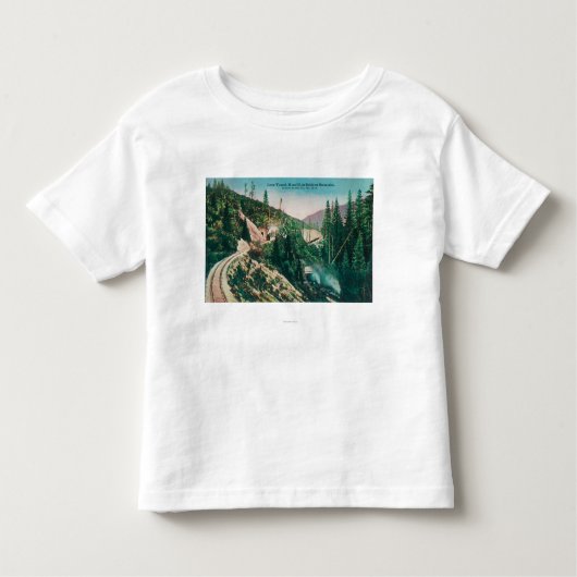 Uitzicht van de spoorweg van de zuidelijke Stille  Kinder Shirts (Voorkant)
