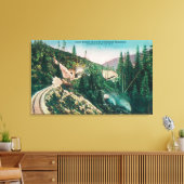 Uitzicht van de spoorweg van het zuidelijke deel v canvas afdruk (Insitu (Woonkamer))