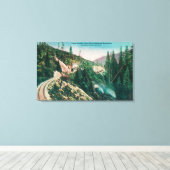 Uitzicht van de spoorweg van het zuidelijke deel v canvas afdruk (Insitu (Houten vloer))