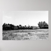 Uitzicht van de spoorweg Virginia & Truckee Poster (Voorkant)