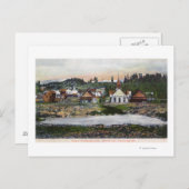 Uitzicht van de Springs en de stad Briefkaart (Voorkant / Achterkant)