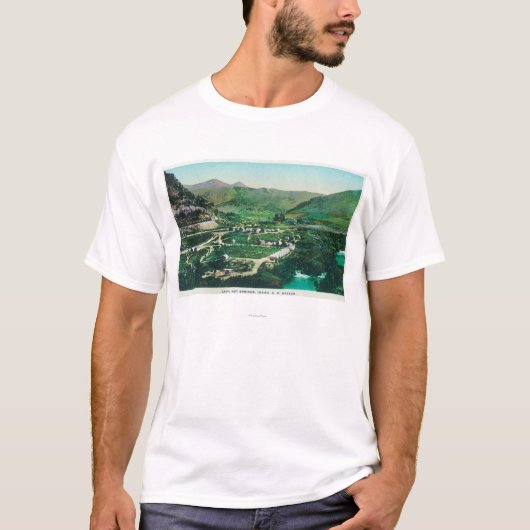 Uitzicht van de SpringsLava Hot Springs, ID T-shirt (Voorkant)