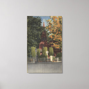 Uitzicht van de St. James Episcopale Kerk Canvas Afdruk