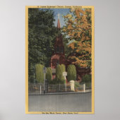 Uitzicht van de St. James Episcopale Kerk Poster (Voorkant)