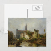Uitzicht van de St. Peter, Caen, 1841 Briefkaart (Voorkant / Achterkant)