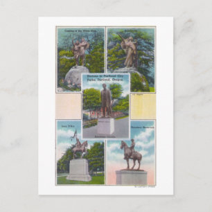 Uitzicht van de Staatsposten in de parken van Port Briefkaart