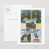 Uitzicht van de Staatsposten in de parken van Port Briefkaart (Voorkant / Achterkant)