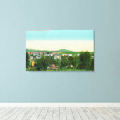 Uitzicht van de stad 18 canvas afdruk (Insitu (Houten vloer))