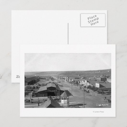 Uitzicht van de stad 6 briefkaart (Voorkant / Achterkant)