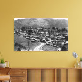 Uitzicht van de stad 6 canvas afdruk (Insitu (Woonkamer))