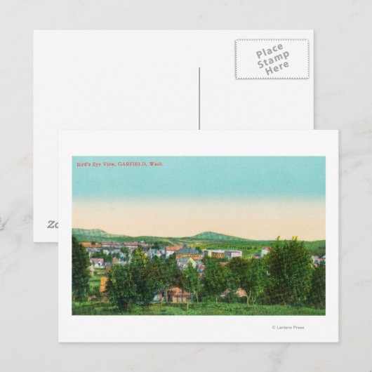 Uitzicht van de stad 9 briefkaart (Voorkant / Achterkant)