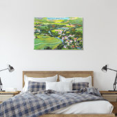 Uitzicht van de stad 9 canvas afdruk (Insitu (Slaapkamer))