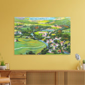 Uitzicht van de stad 9 canvas afdruk (Insitu (Woonkamer))